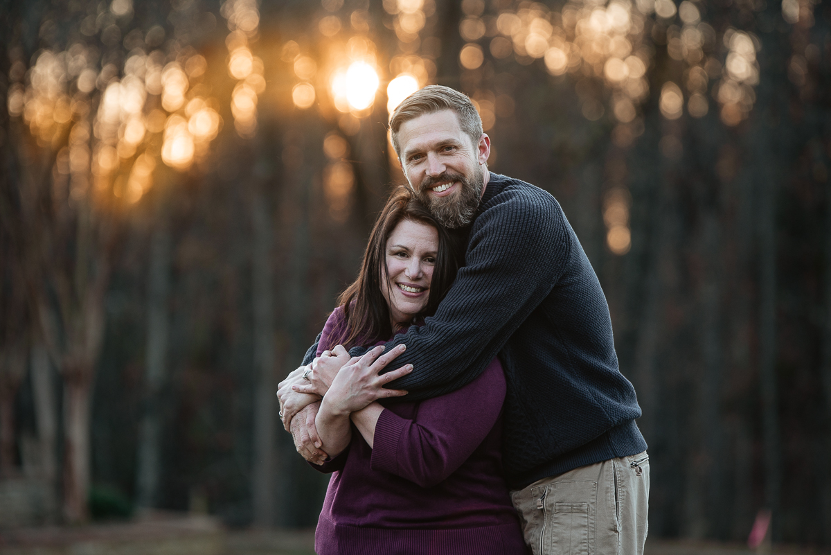 Beautiful Family in Beautiful Winter Light